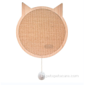 固定吸引カップ付きの木猫のスクラッチボード